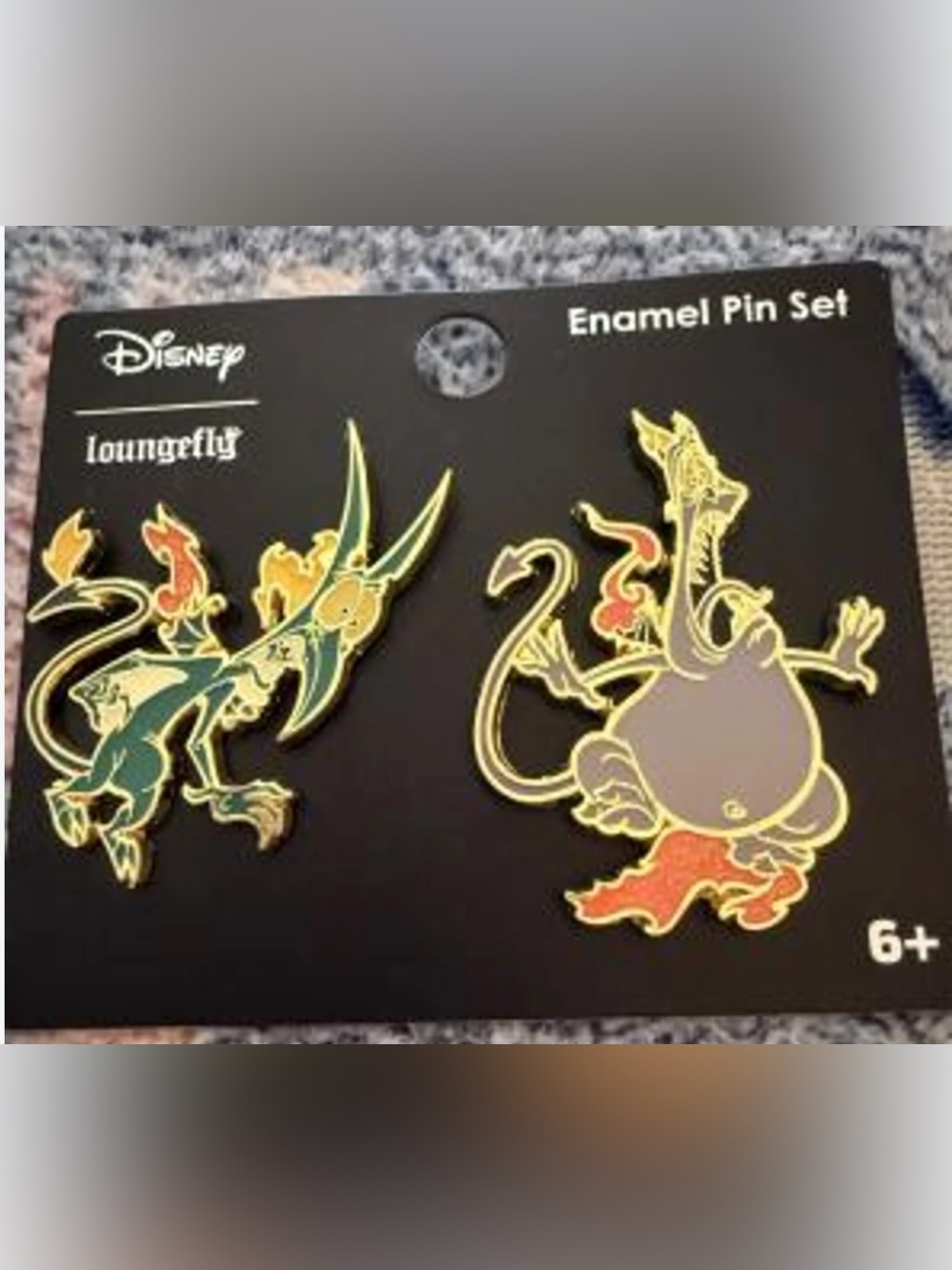 Loungefly Disney Hercules Pain & Panic Enamel Pin Set is a collectible featuring